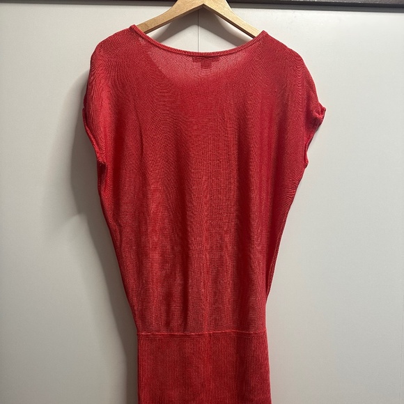 Armani Exchange Red Knit Cutout Sweater Dress – Size S - Picture 4 of 4